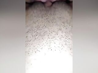 Nasty Dark Haired Providing Her Cunt In Her Wool And Takes Jizz